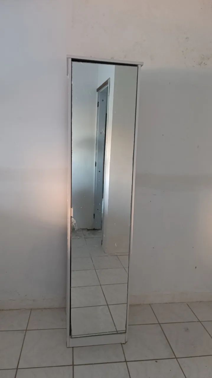 Sapateira solteiro com espelho