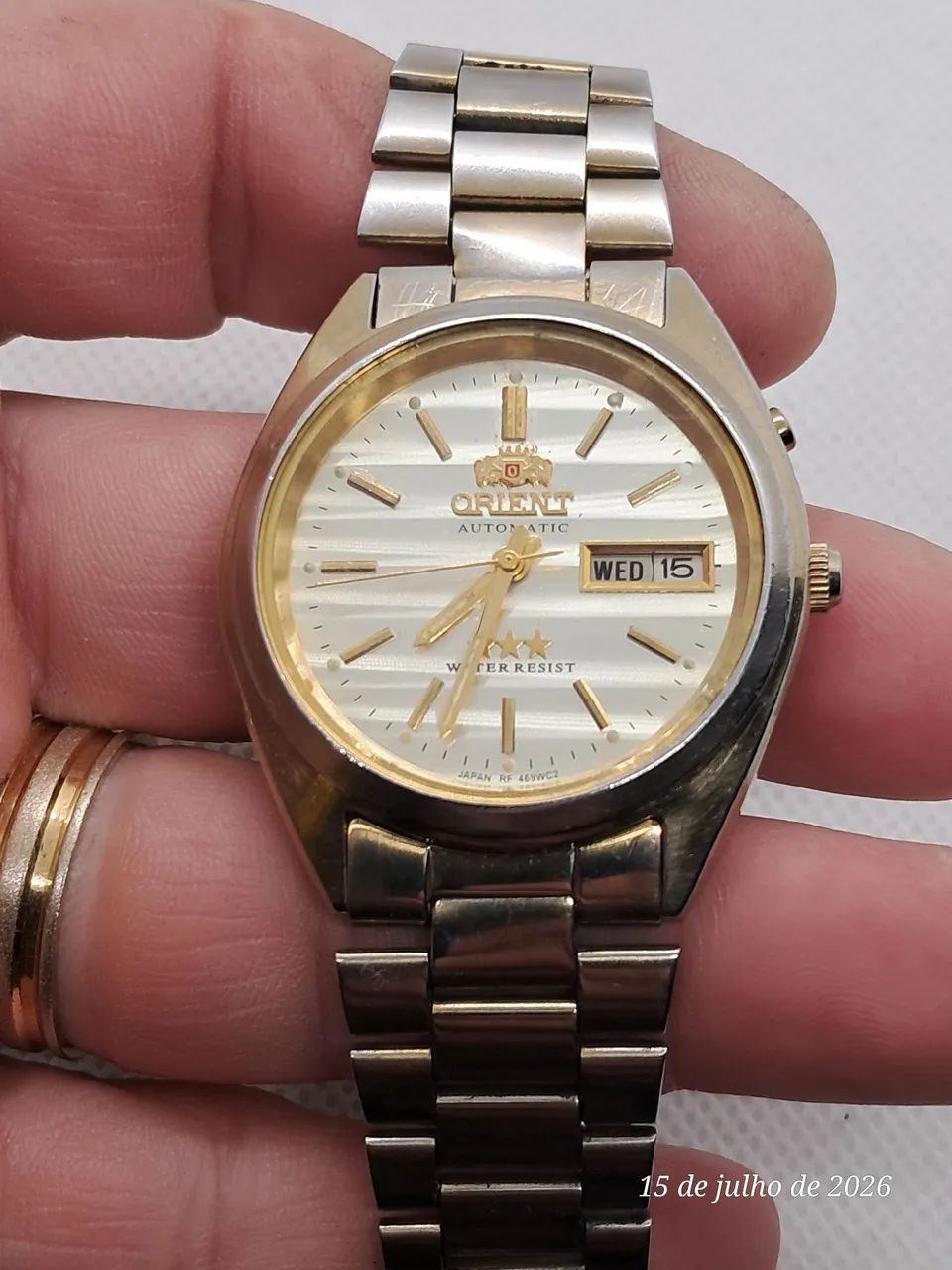 Relogio Orient automático dourado