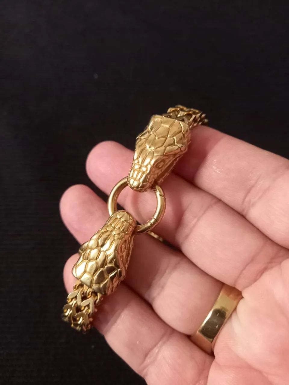 Pulseira Serpente Luxo - Banhada á Ouro  - Foto 2