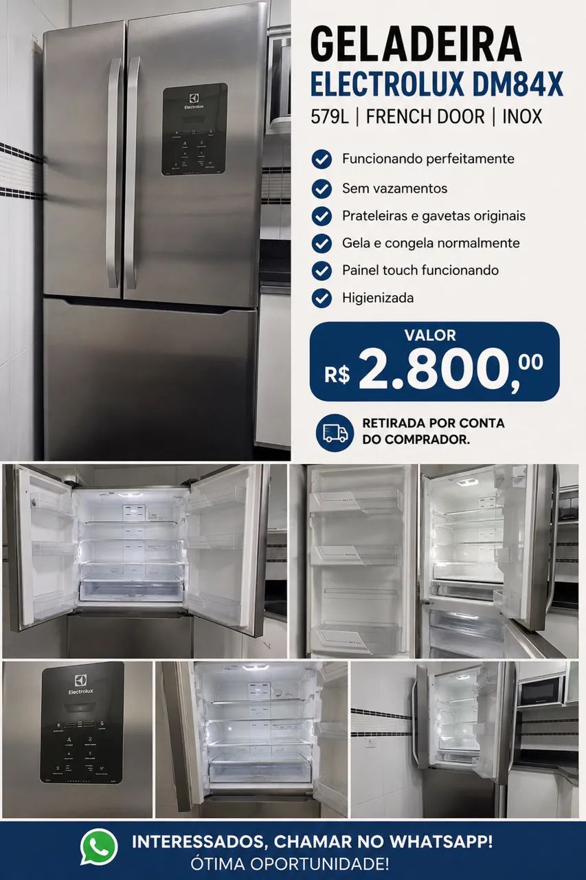Geladeira Electrolux DM48X