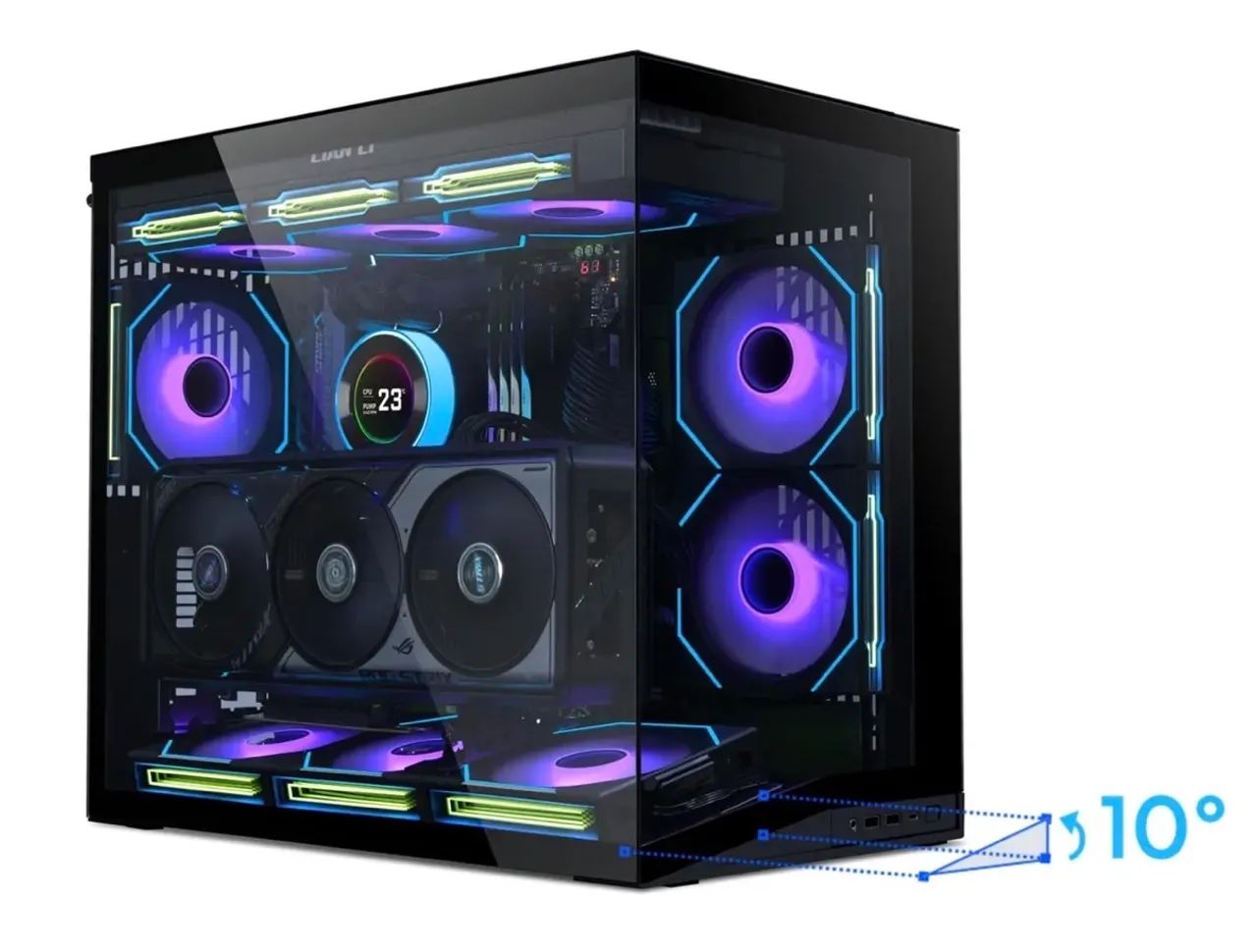 Gabinete Lian Li mini v2 preto  - Foto 4