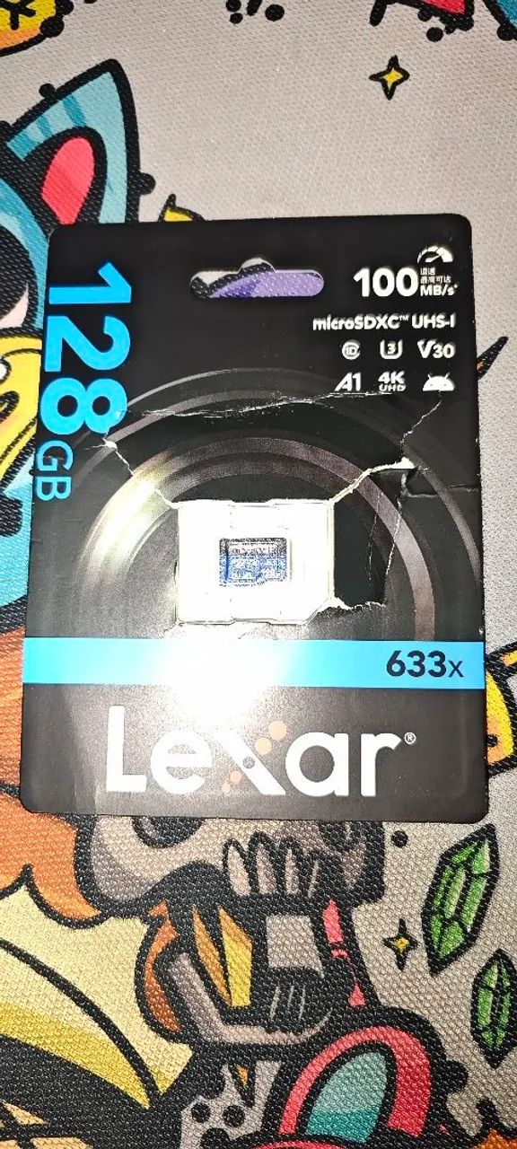 Cartão de memória Lexar 128gb