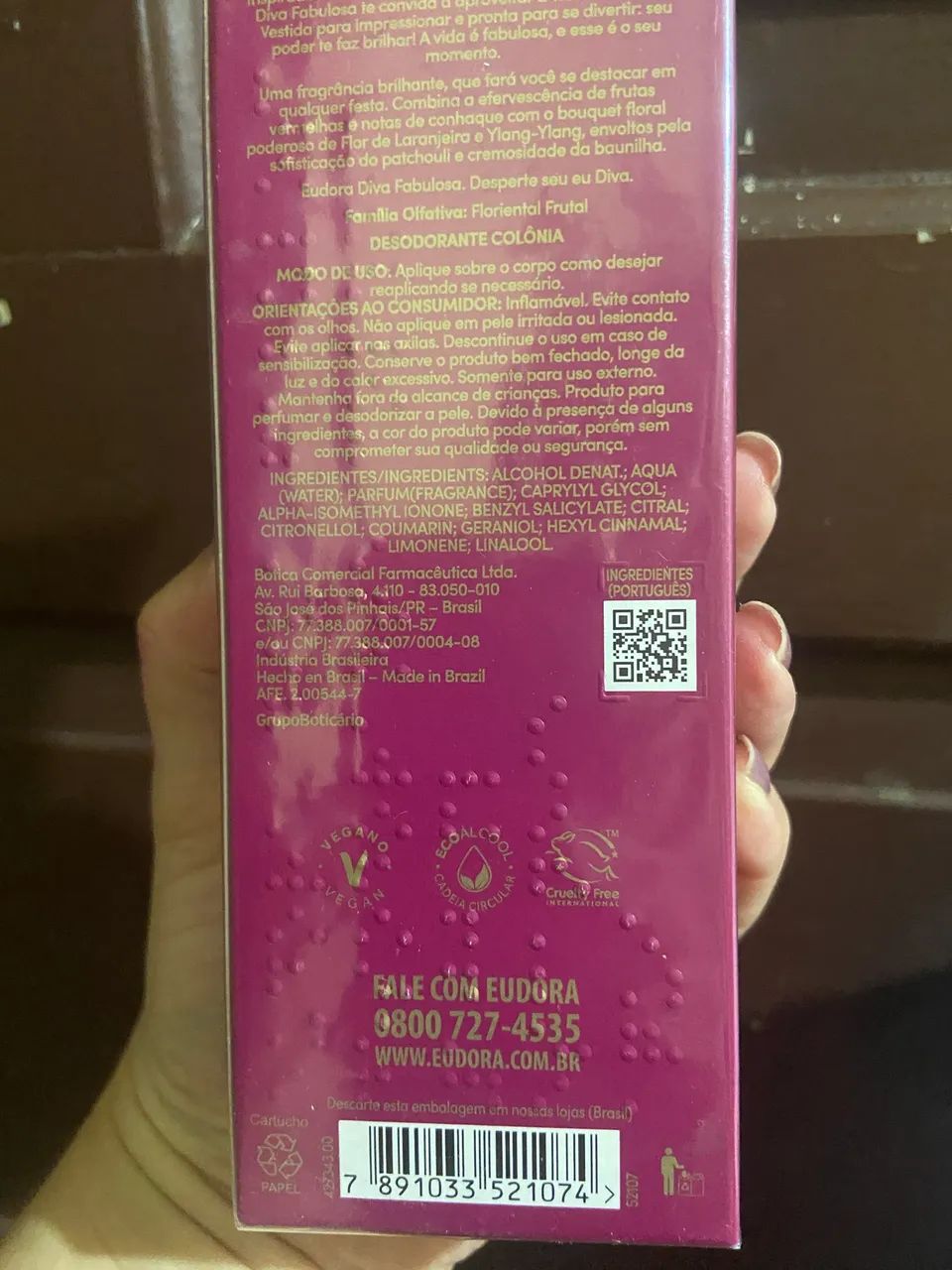 Perfume Diva fabulosa- Eudora 100ml - Foto 2