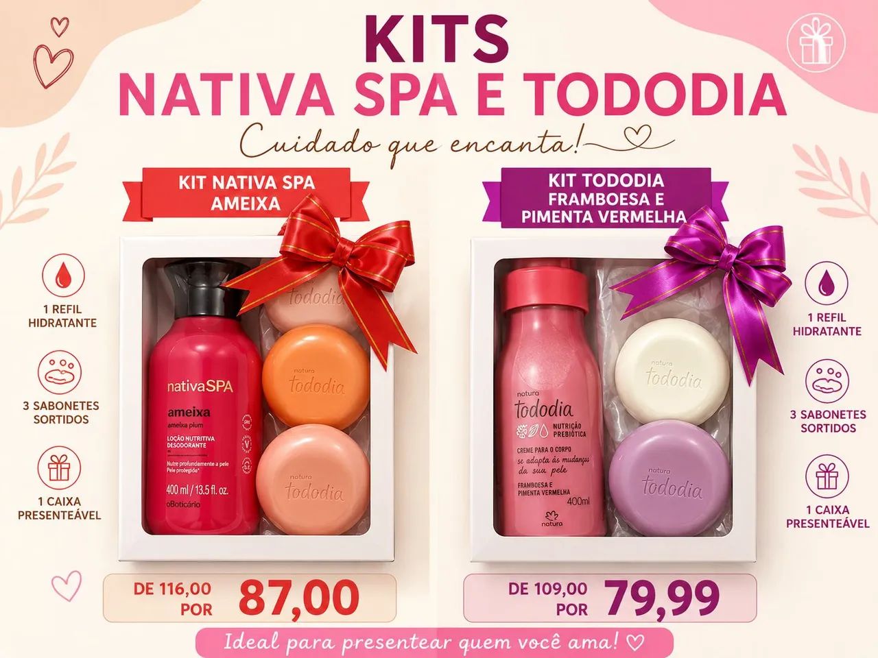 Kits Boticário e Natura  - Foto 3