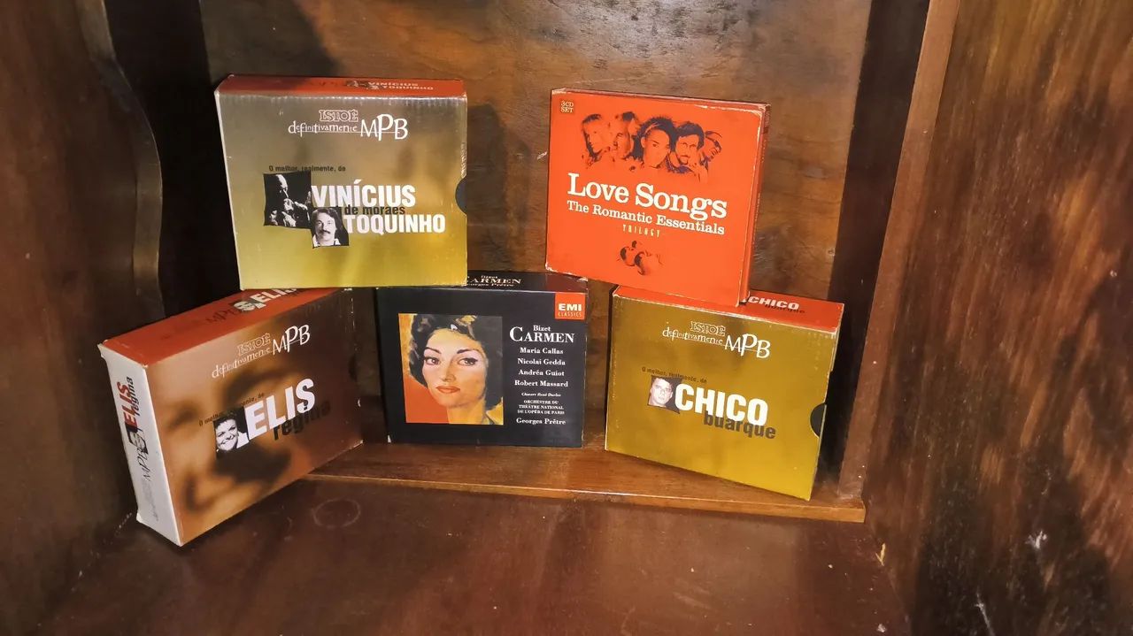 Lote Coleção de CDs - MPB Raros, Ópera Clássica e Coletâneas Love Songs