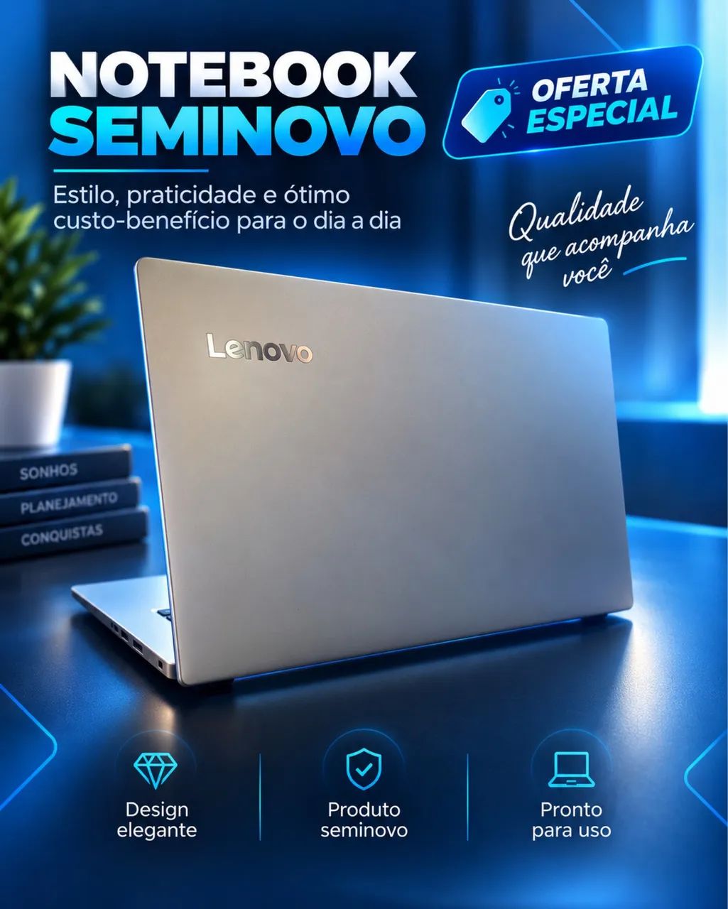 Notebook LENOVO SEMINOVO TOP - Foto 2