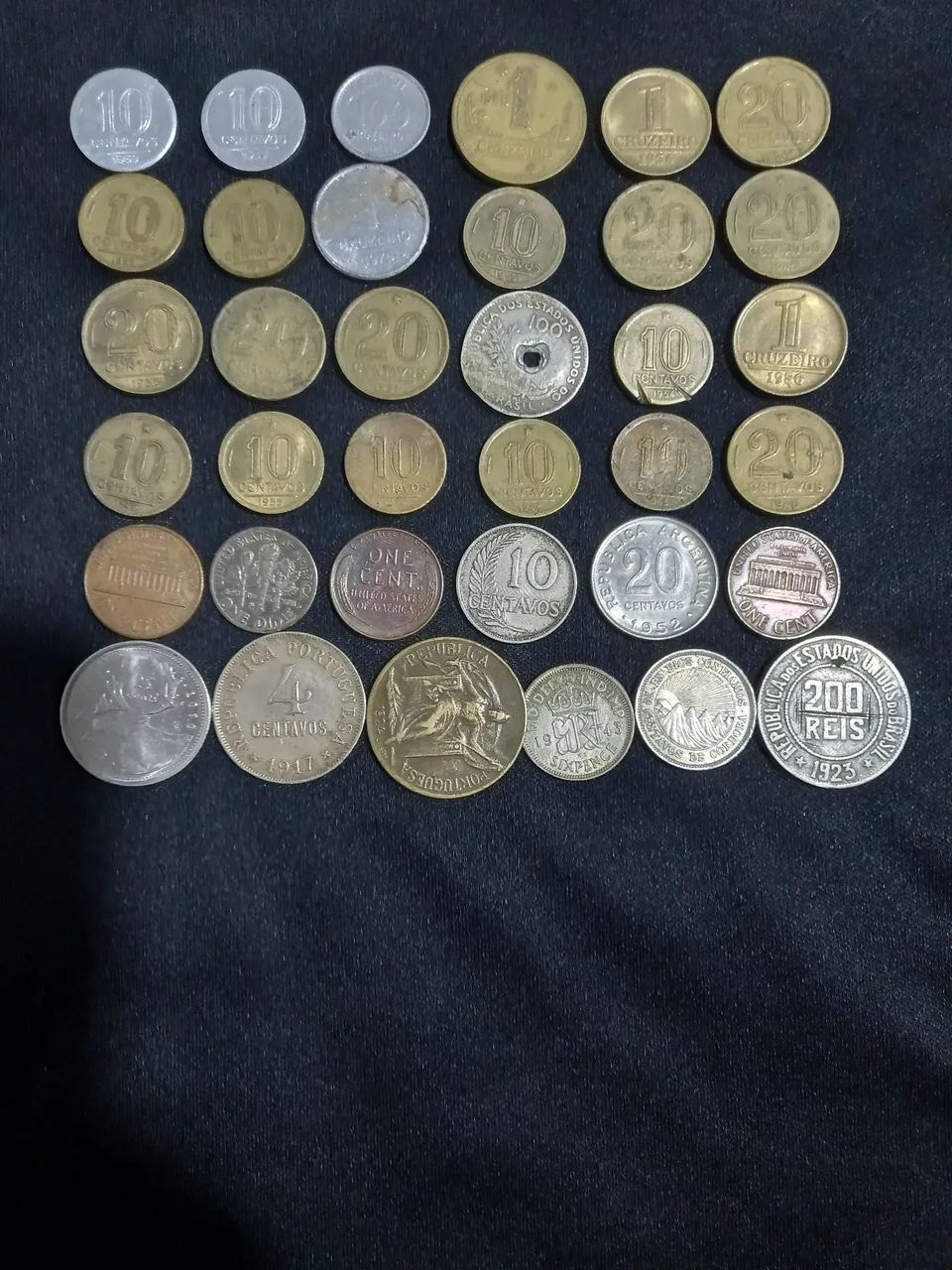 Grupo de 36 Moedas Antigas  - Foto 5