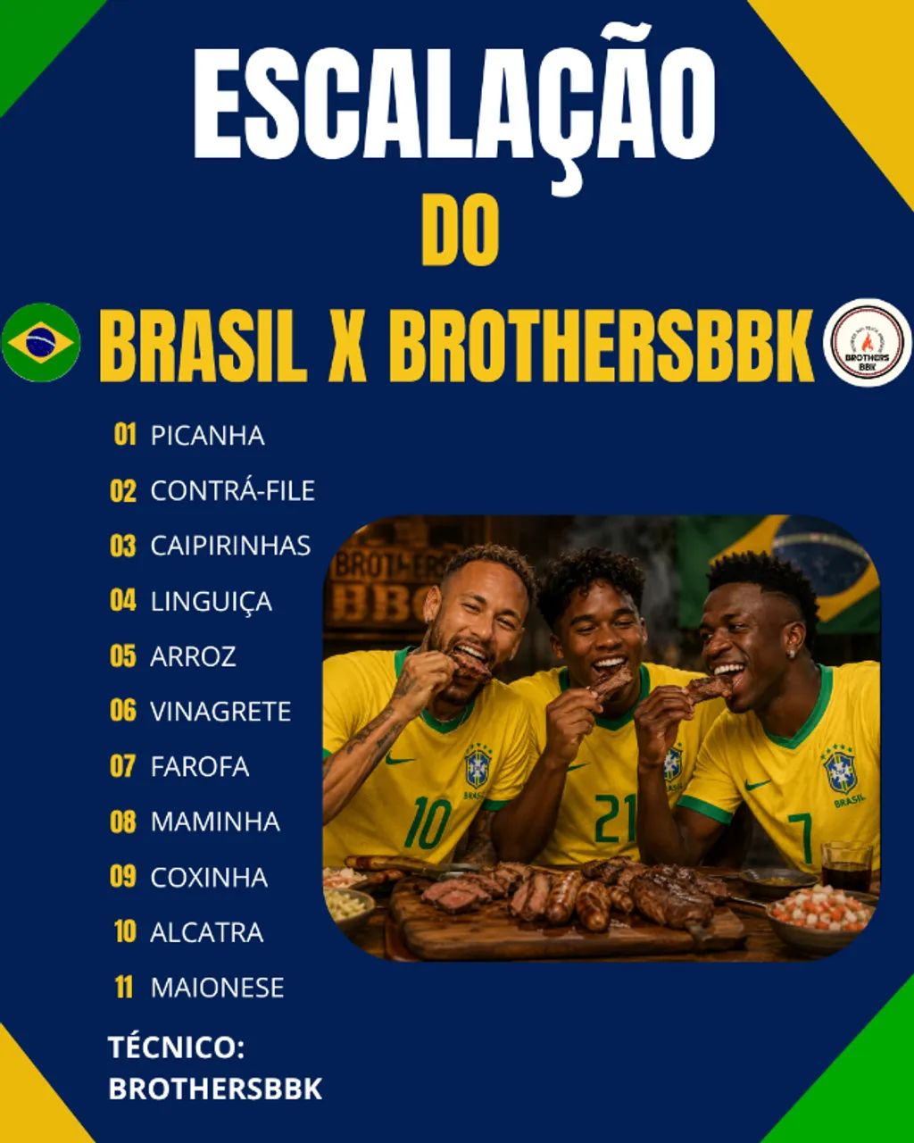 O BRASIL ENTRA EM CAMPO... E A BROTHERSBBK TAMBÉM!
