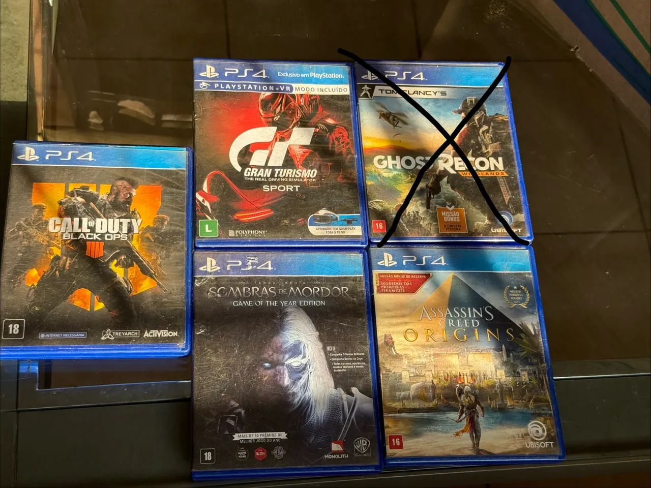 Vendo 4 jogos de PS4 