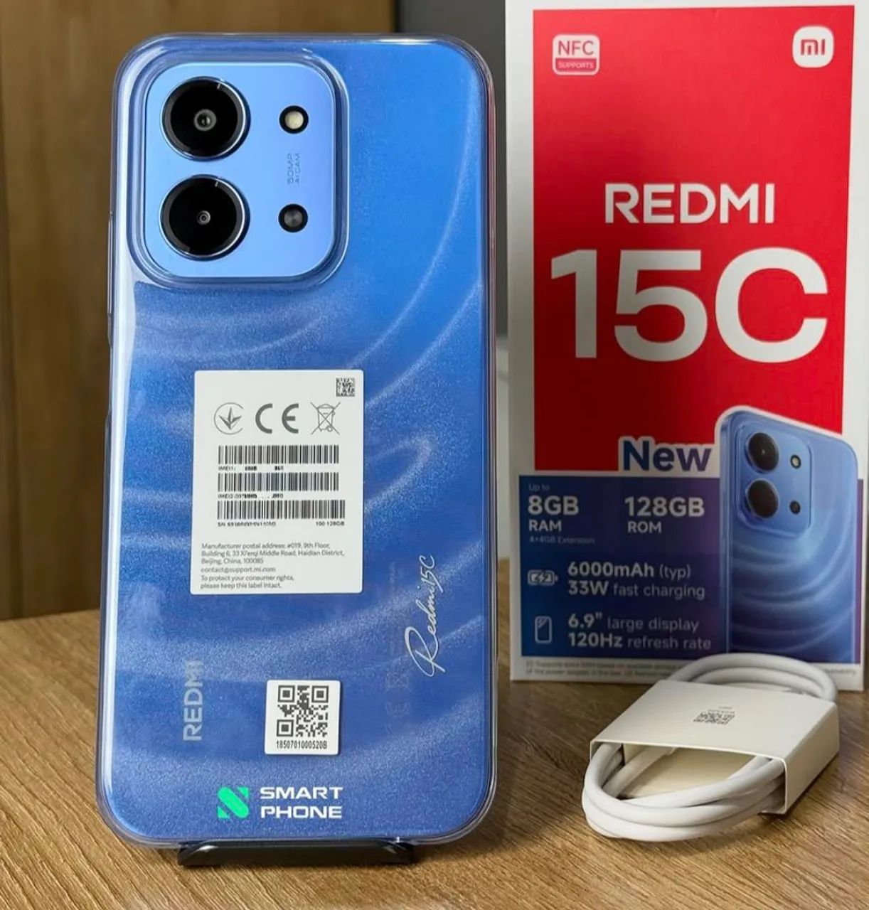 Redmi 15C (4G) 128gb 4ram (Global) BLUE - Bateria Tooop