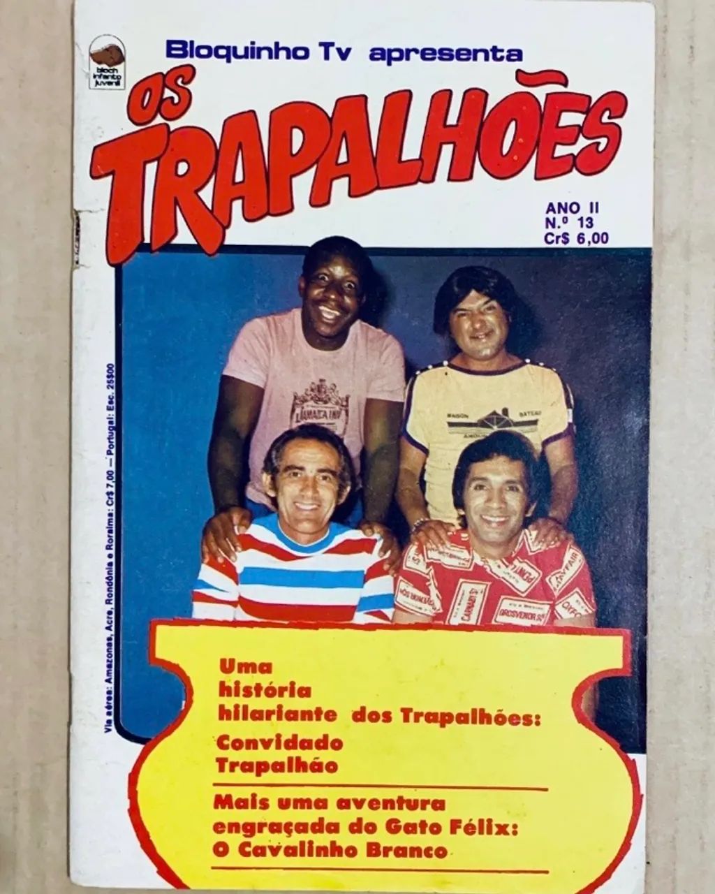 Avulso ou Lote: 11 Gibis Os Trapalhões - Bloch - Anos 70/80