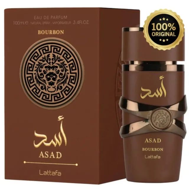 Perfume Árabe Asad Bourbon Lattafa 100ml Masculino 