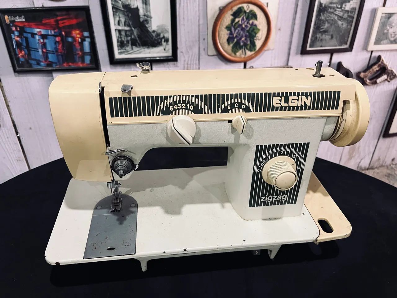 Máquina de costura antiga decoração 