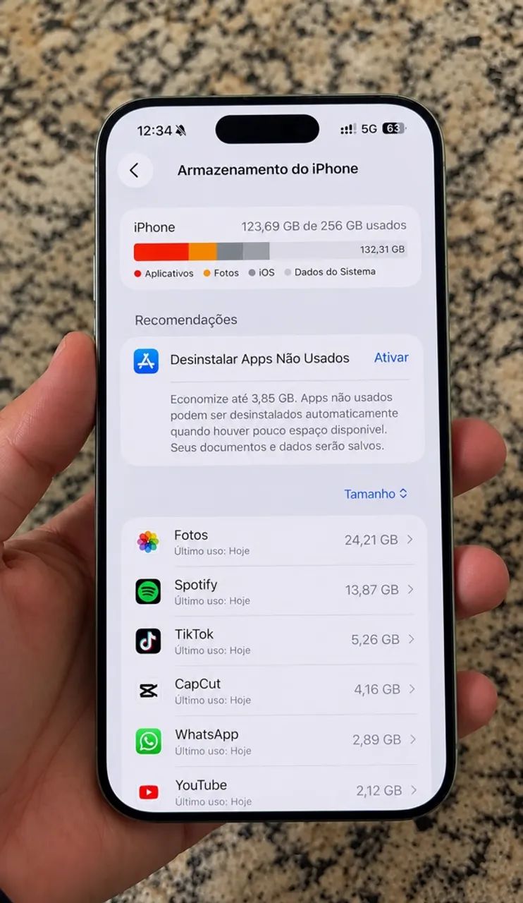 iPhone 17 256GB Verde + Capa MagSafe | Impecável - Foto 3