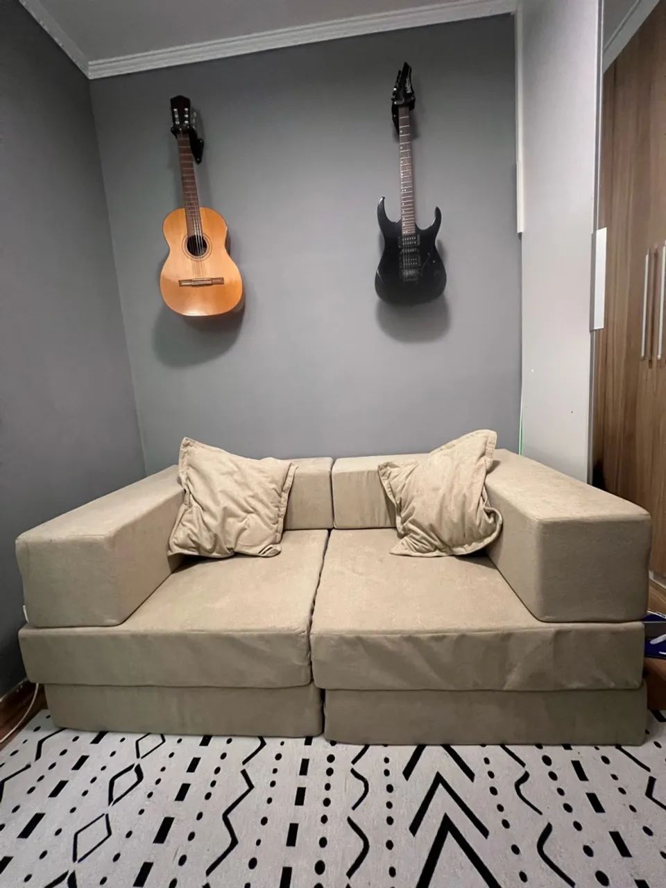 Sofá Cama Modular 2 lugares - Espuma D-28 - Foto 3