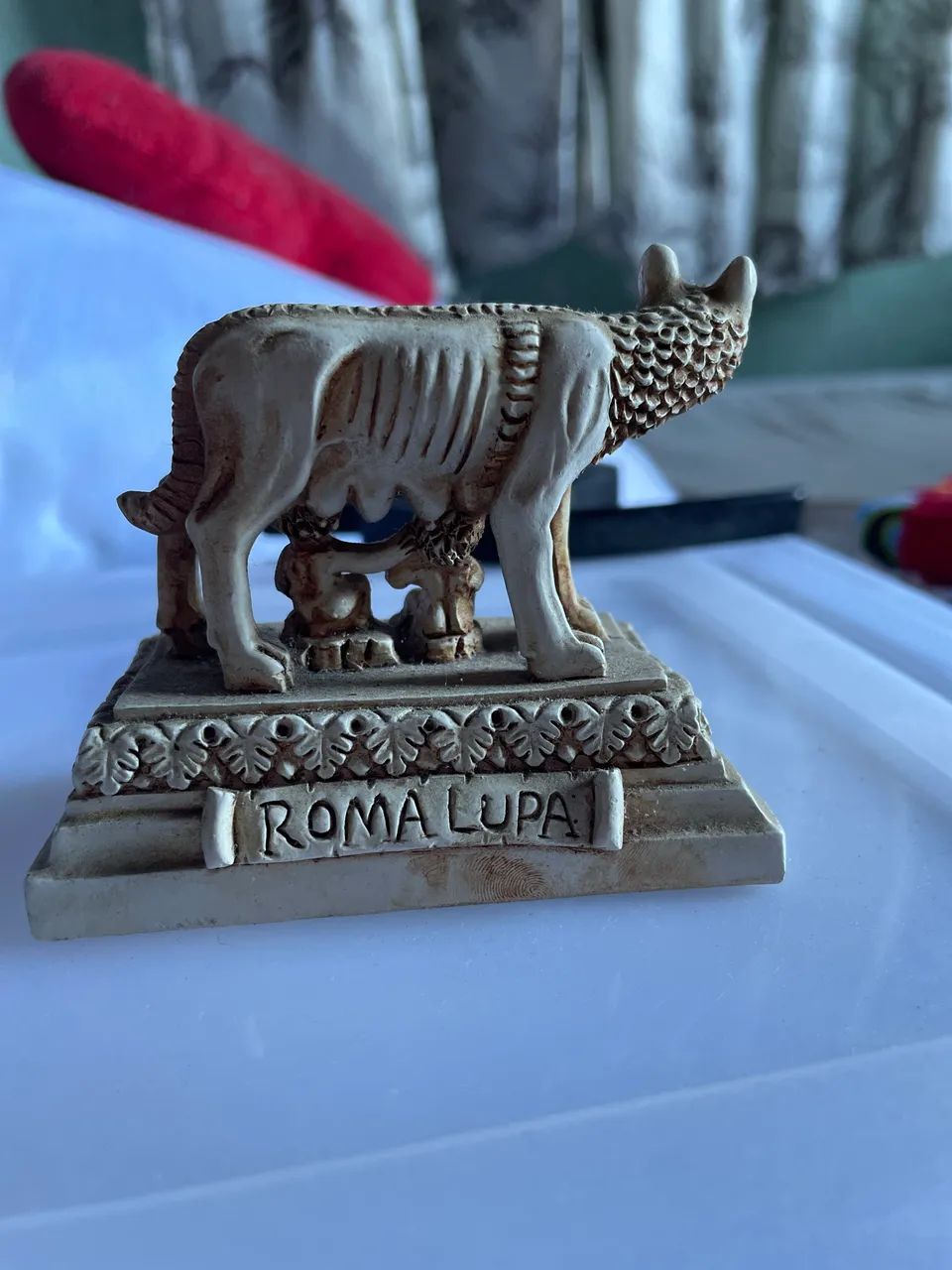 Miniatura estátua Roma lupa  - Foto 2