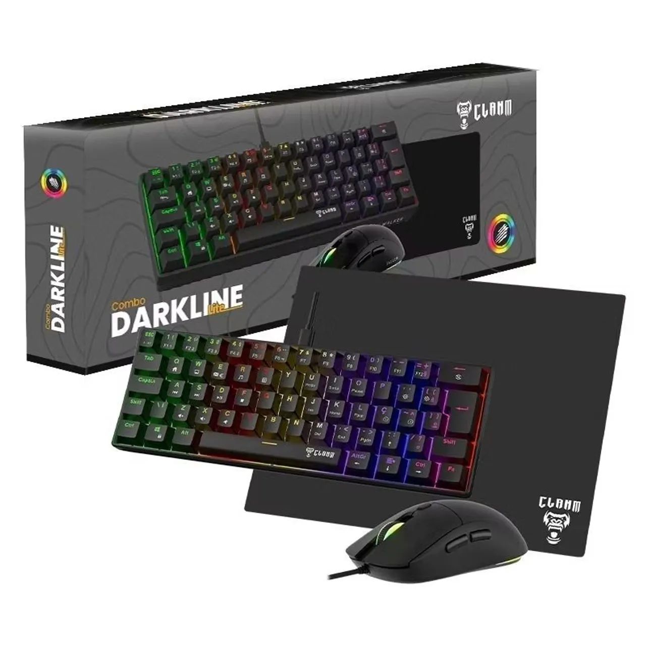 Kit teclado mecânico, mouse e mousepad - Foto 3
