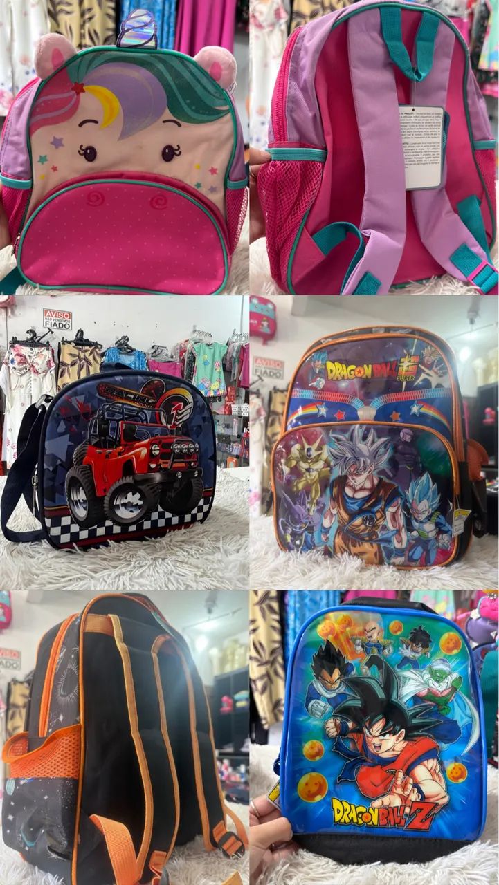 Mochilas, Bolsas e Lancheiras Infantis - Vários Modelos - Foto 2