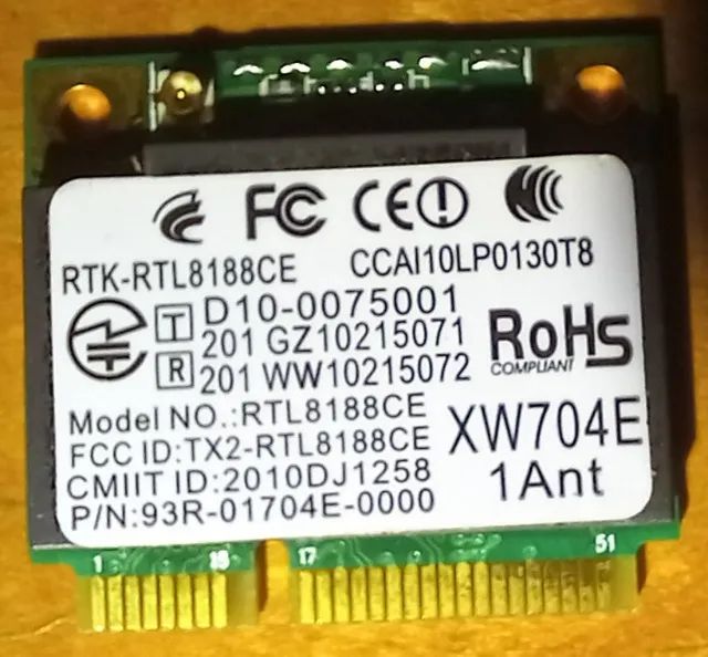 Placa de Rede WI-FI RTL8188CE.  - Foto 2