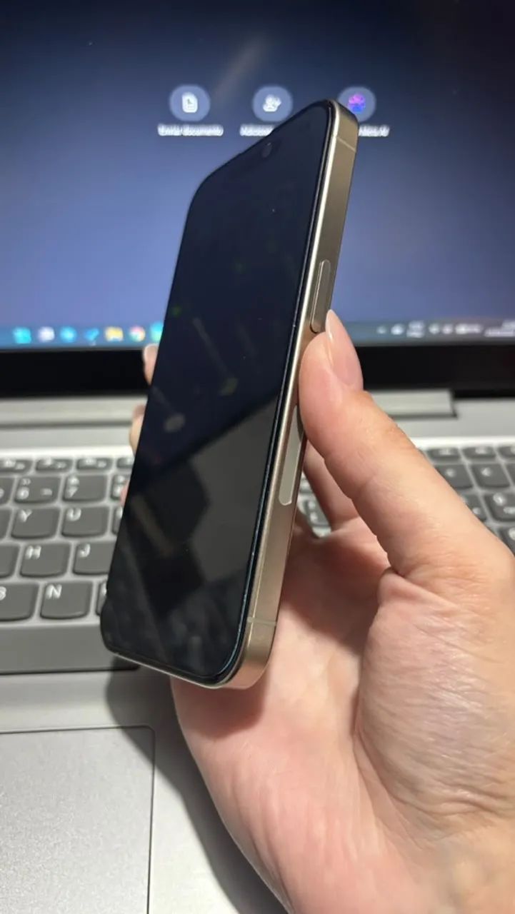 iPhone 15 Pro 128GB Titânio - Único Dono - Foto 3