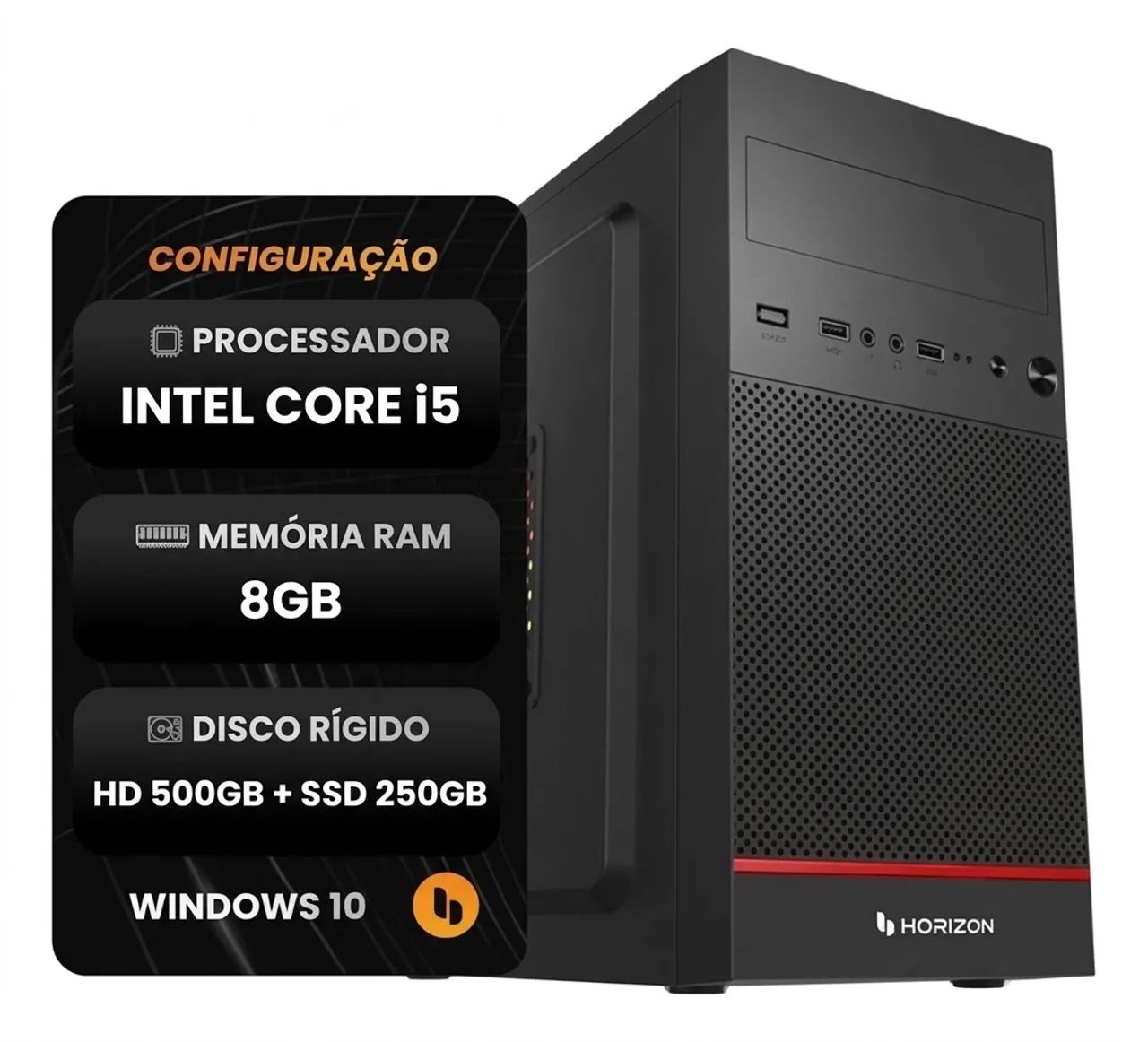 Computador core i5 - 8GB RAM - 500 HD - 250 SSD - Foto 2