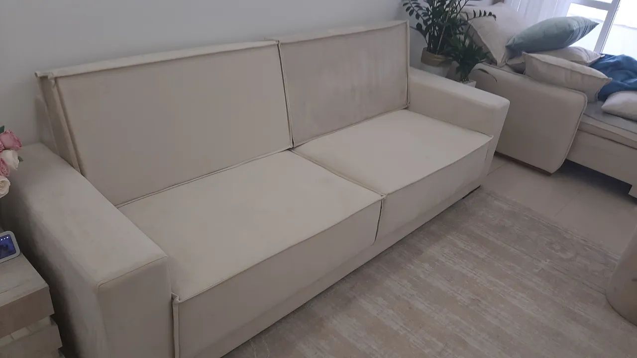 SOFÁ 4 LUGARES SEMI NOVO - Foto 2