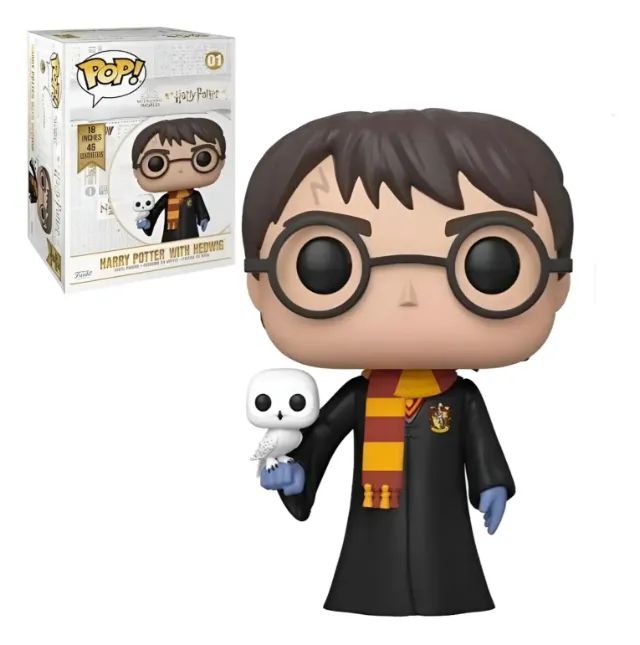 Funko Pop! Filme Harry Potter With Hedwig 01 18 Polegadas 45 Cm - Foto 2