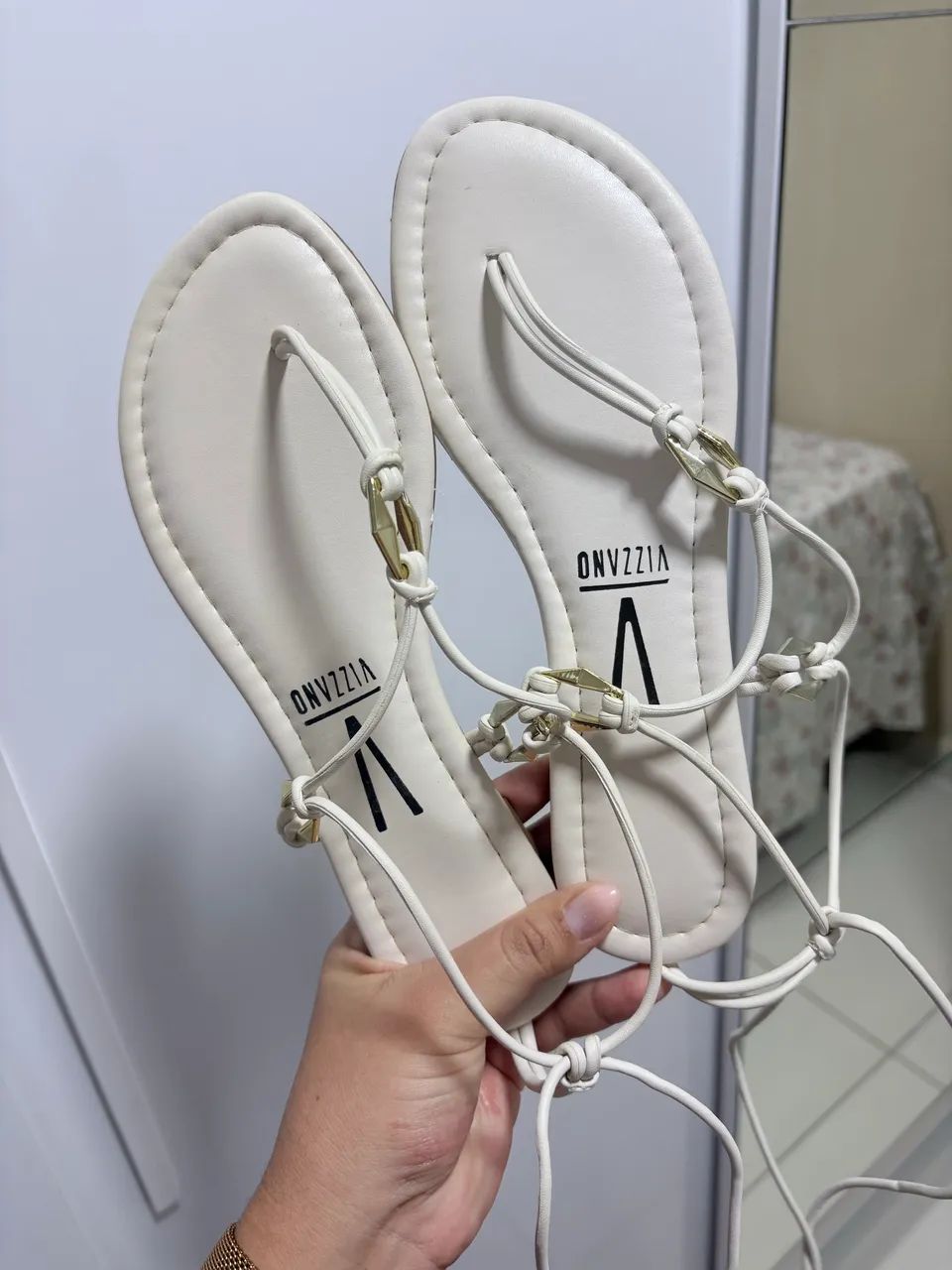 Sandália Vizzano 37 - Off White - Foto 3