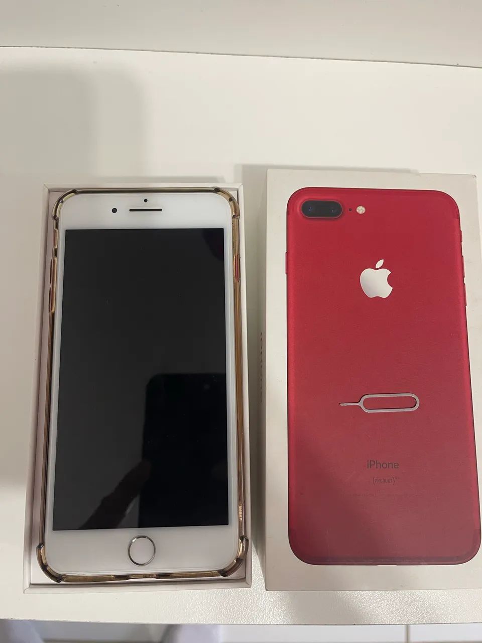 iPhone 7 Plus impecável com caixa original e chave de tirar cartão  - Foto 3
