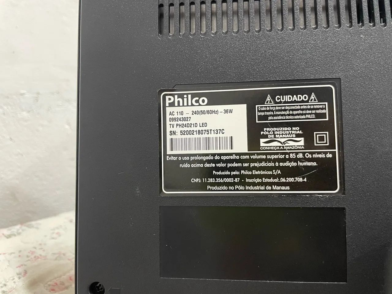 TV Philco 24" LED com Conversor Digital Integrado - Usada e Funcionando Perfeitamente! - Foto 5