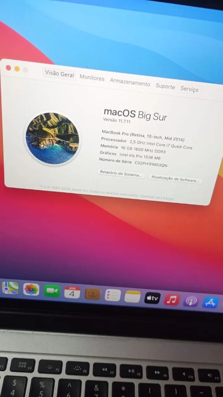 MacBook Pro-16G RAM /SSD 540Gg