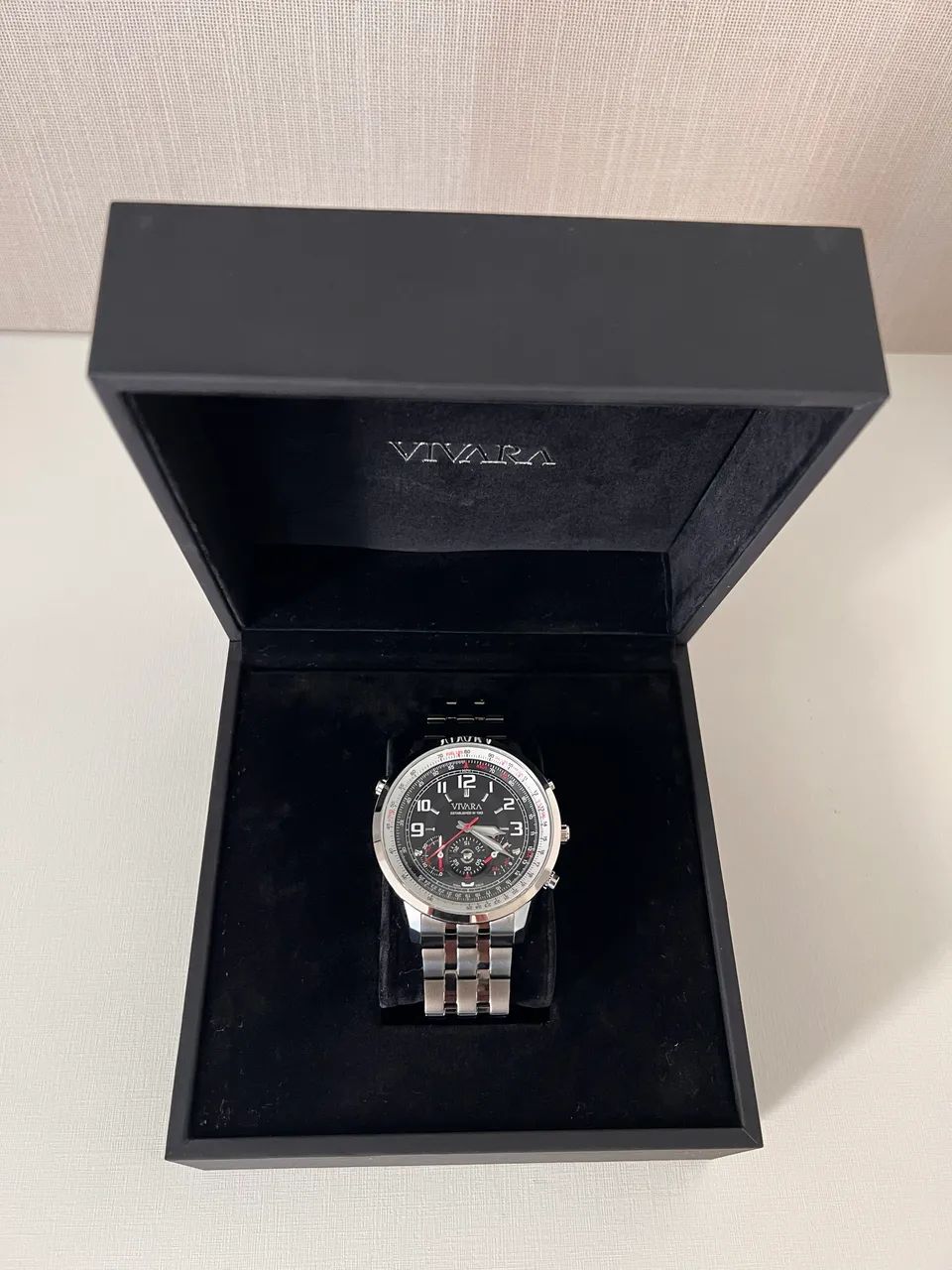 Relógio Vivara Cronógrafo Black Dial
