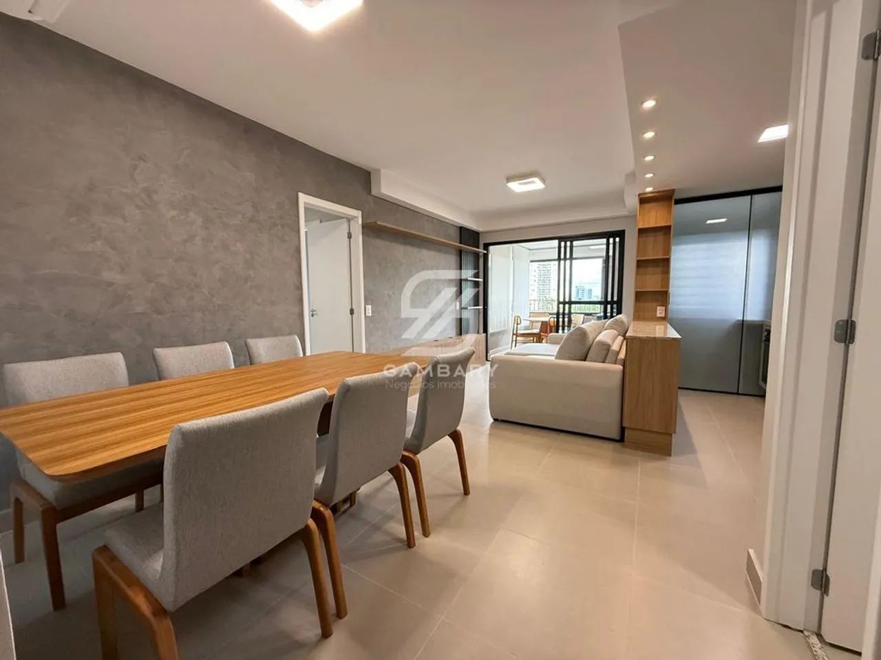 Apartamento com 3 quartos mobiliado e decorado no Campolim em Sorocaba/SP.