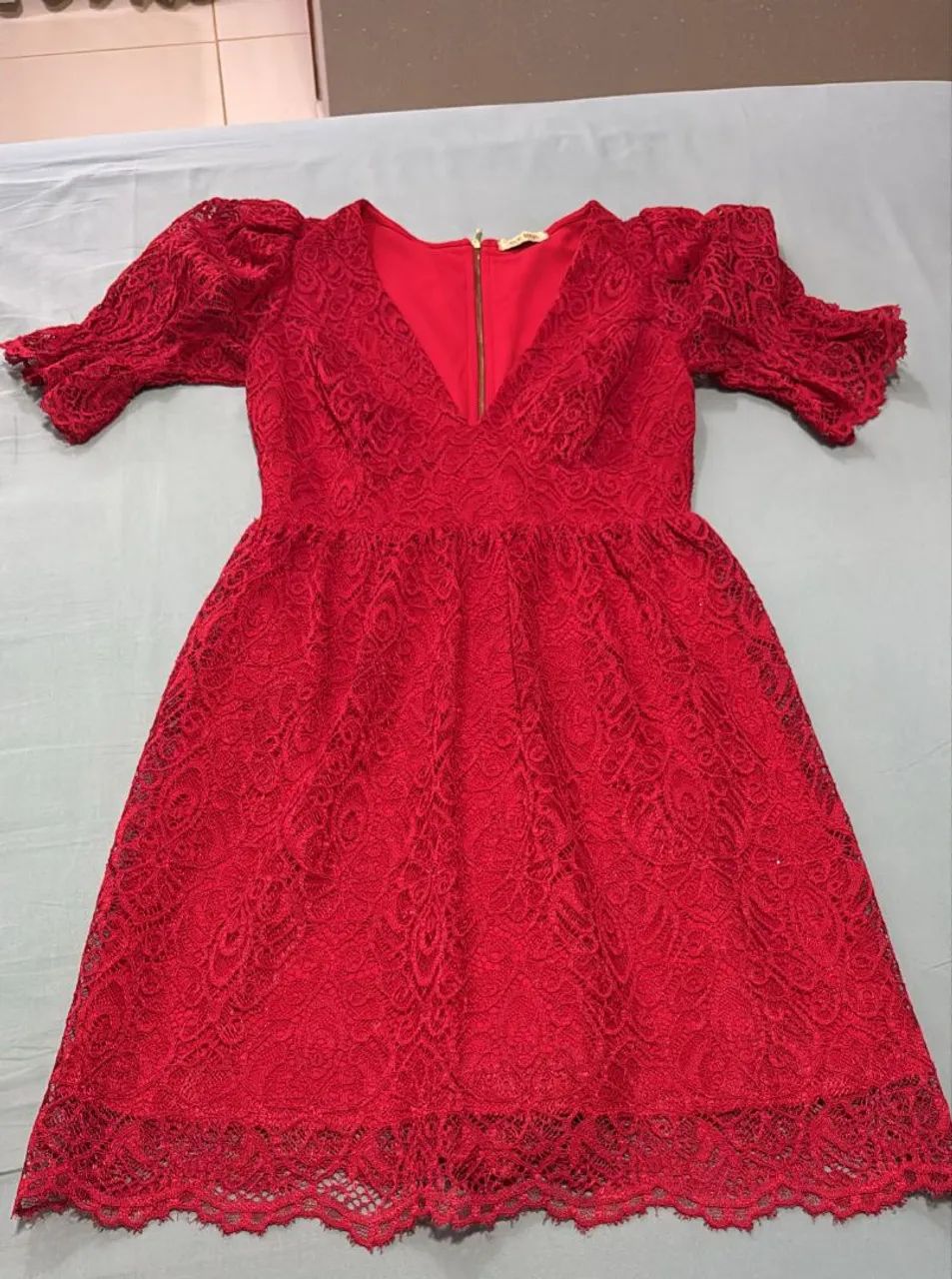 Vestido renda greeper