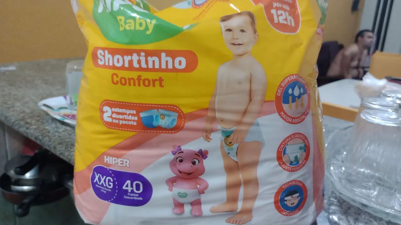 Fraldas shortinho . Tamanho XXG. 