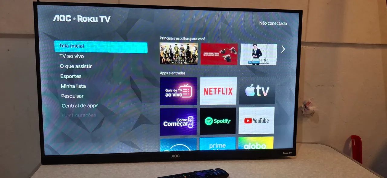 AOC- Roku Tv 32 Polegadas  - Foto 4