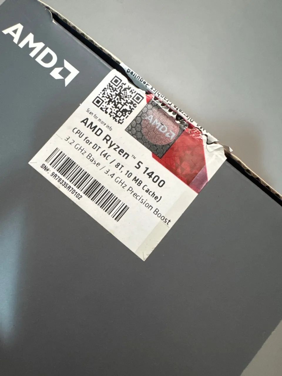 Processador AMD Ryzen 5 1400 - 3.2ghz / 3.4ghz boost - Foto 2