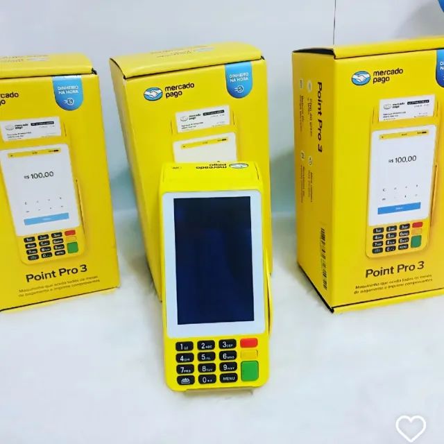 Point Pro 3 Mercado Pago - Máquina de Cartão - Zero e Pronta para Uso
