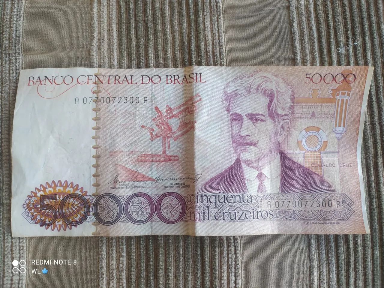 Nota de 50 mil cruzieros  - Foto 4