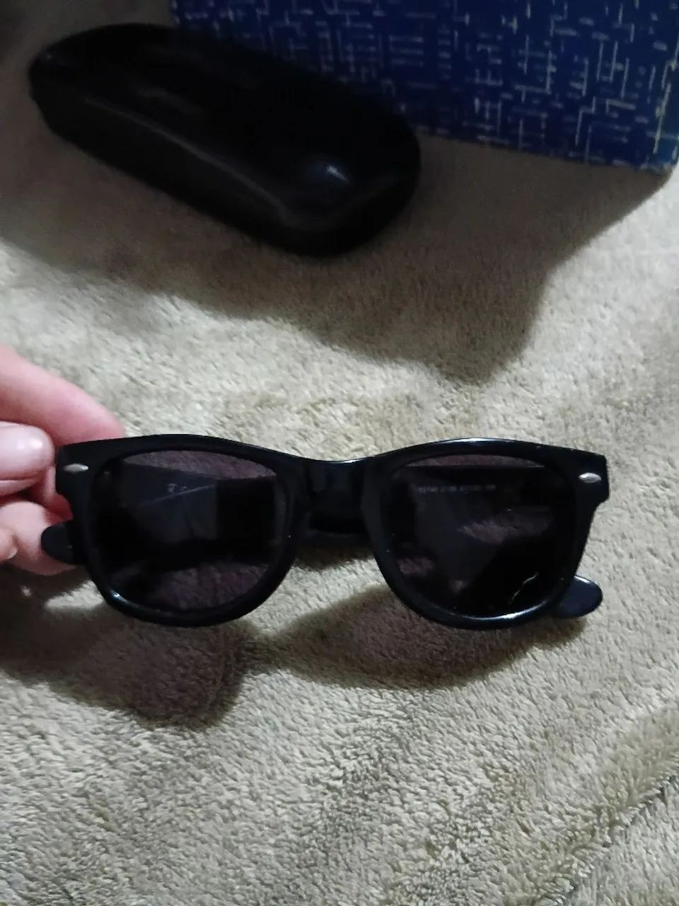 Oculos de sol preto Ray bam unisex