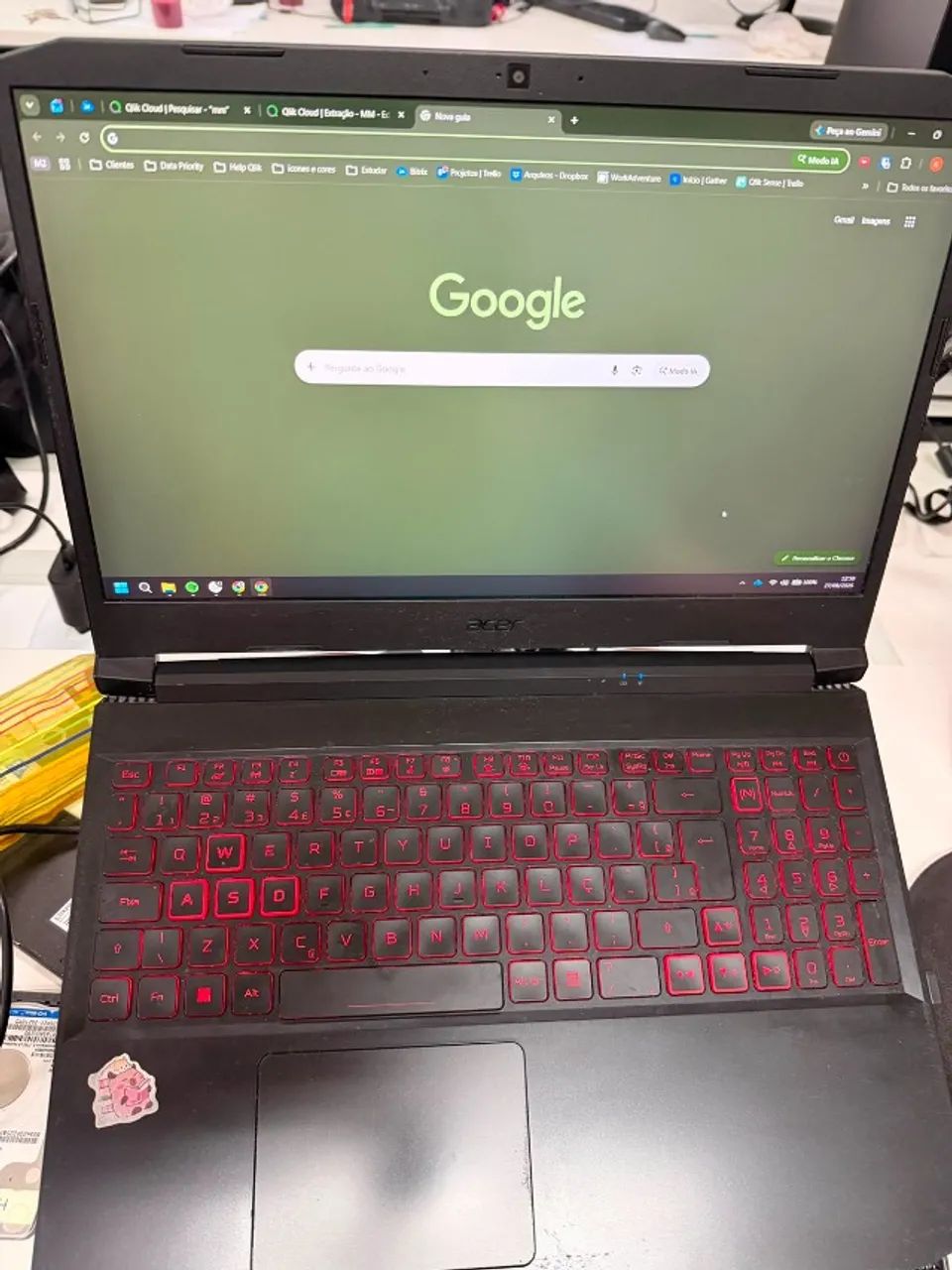 Notebook Acer 15.6" c/ 16Gb de memória, Processador i5