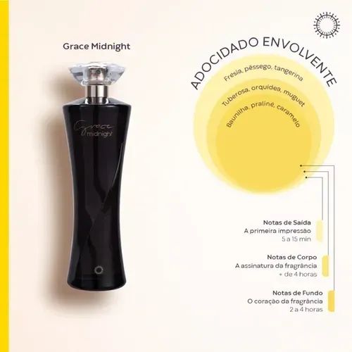 Perfume Grace Midnight Hinode 100ml Original - Foto 4
