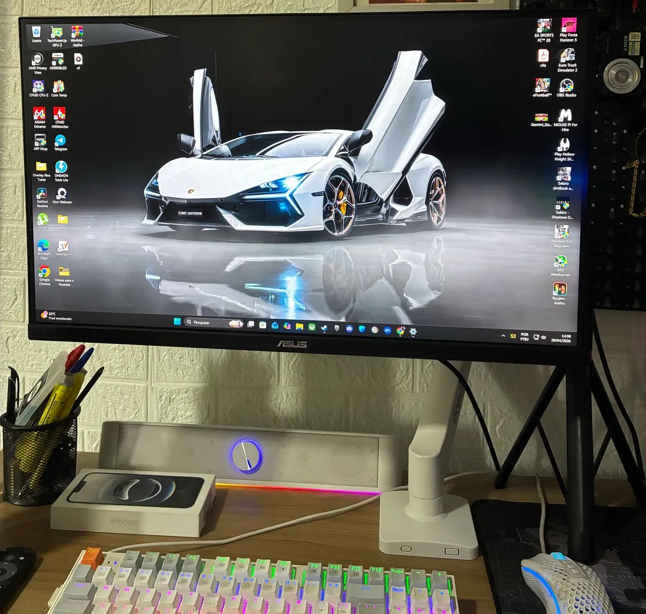 Monitor Asus Tuf vg3a 27p 180hz fast ips qhd 