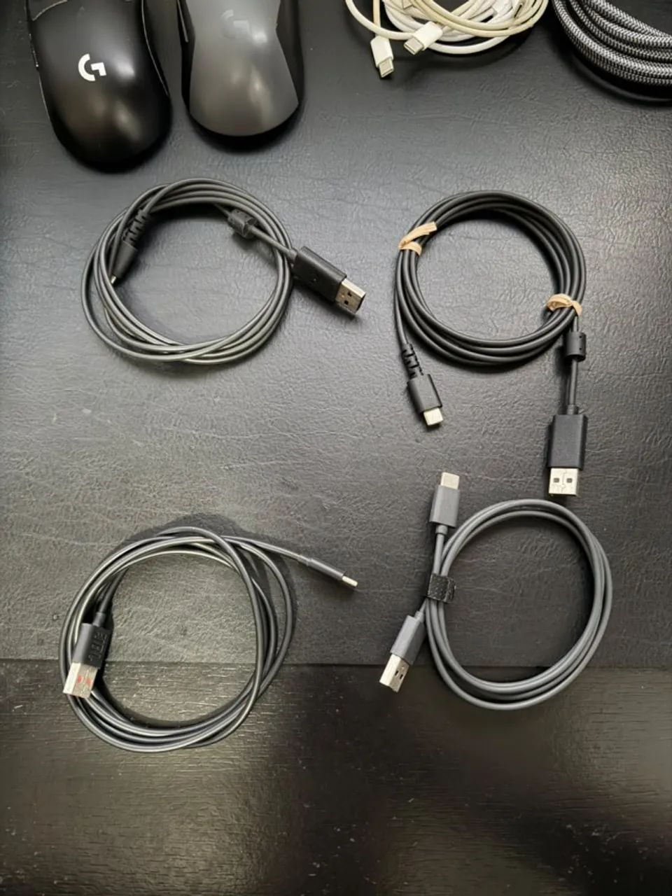 Kit 4 Cabos USB-A para USB-C