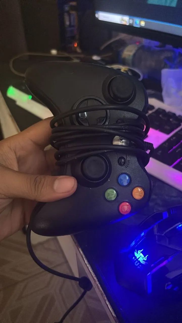 Controles xbox 360 com cabo - Foto 3