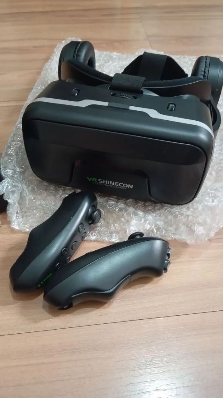 Óculos Shinecok VR com dois controles  - Foto 2