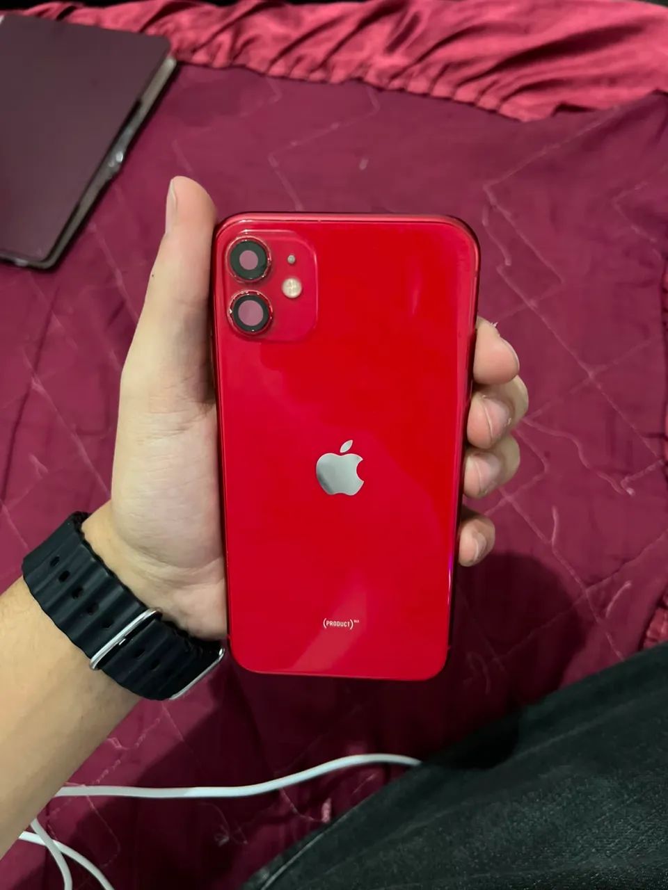 Carcaça IPhone 11 vermelha  - Foto 2