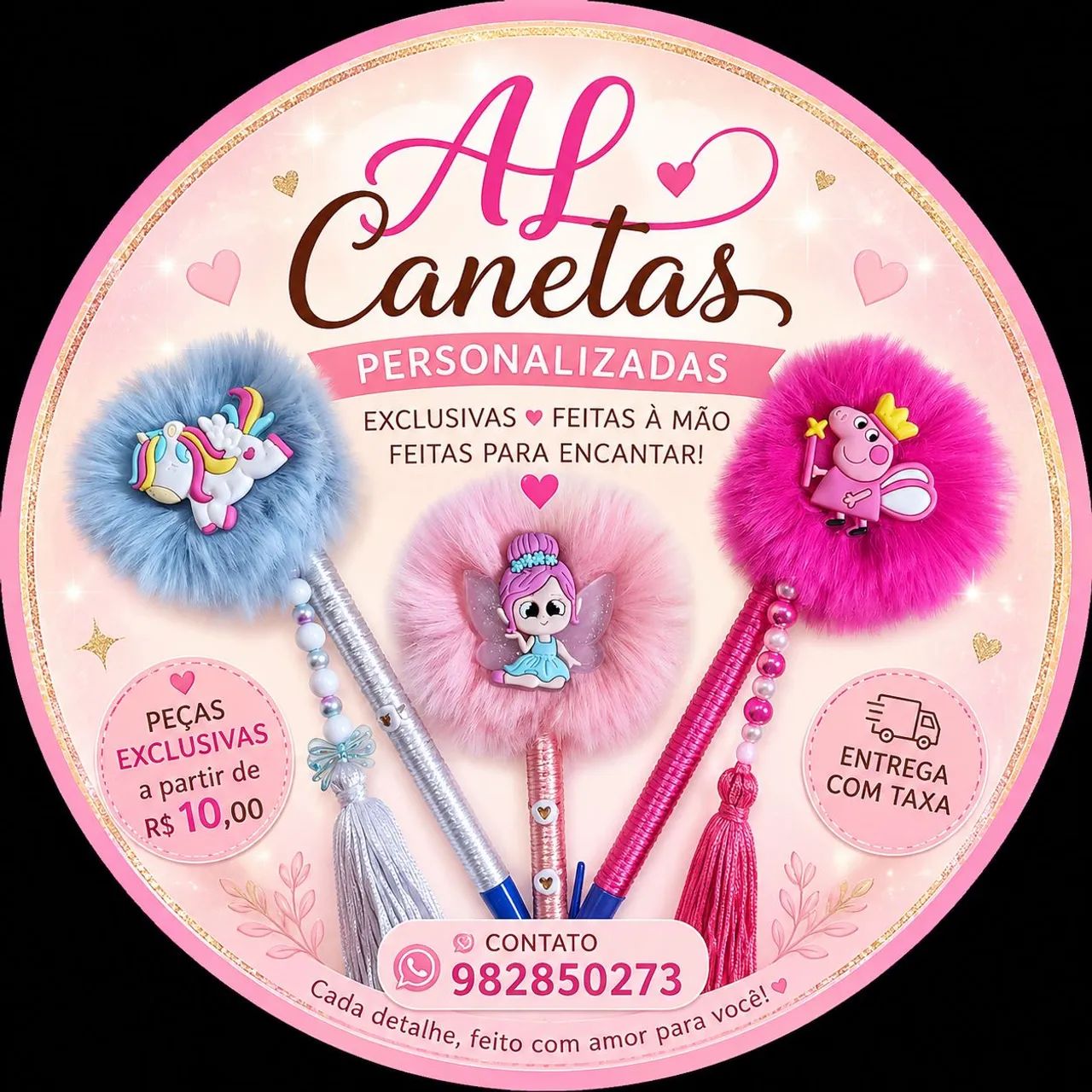 Canetas personalizadas: zap: *