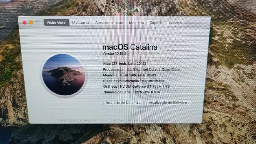 iMac na Caixa + Mouse / Teclado apple Orig. + Tela 27" + HD 1TB + 8GB + i5  3,2GHz + GT755 - Foto 5