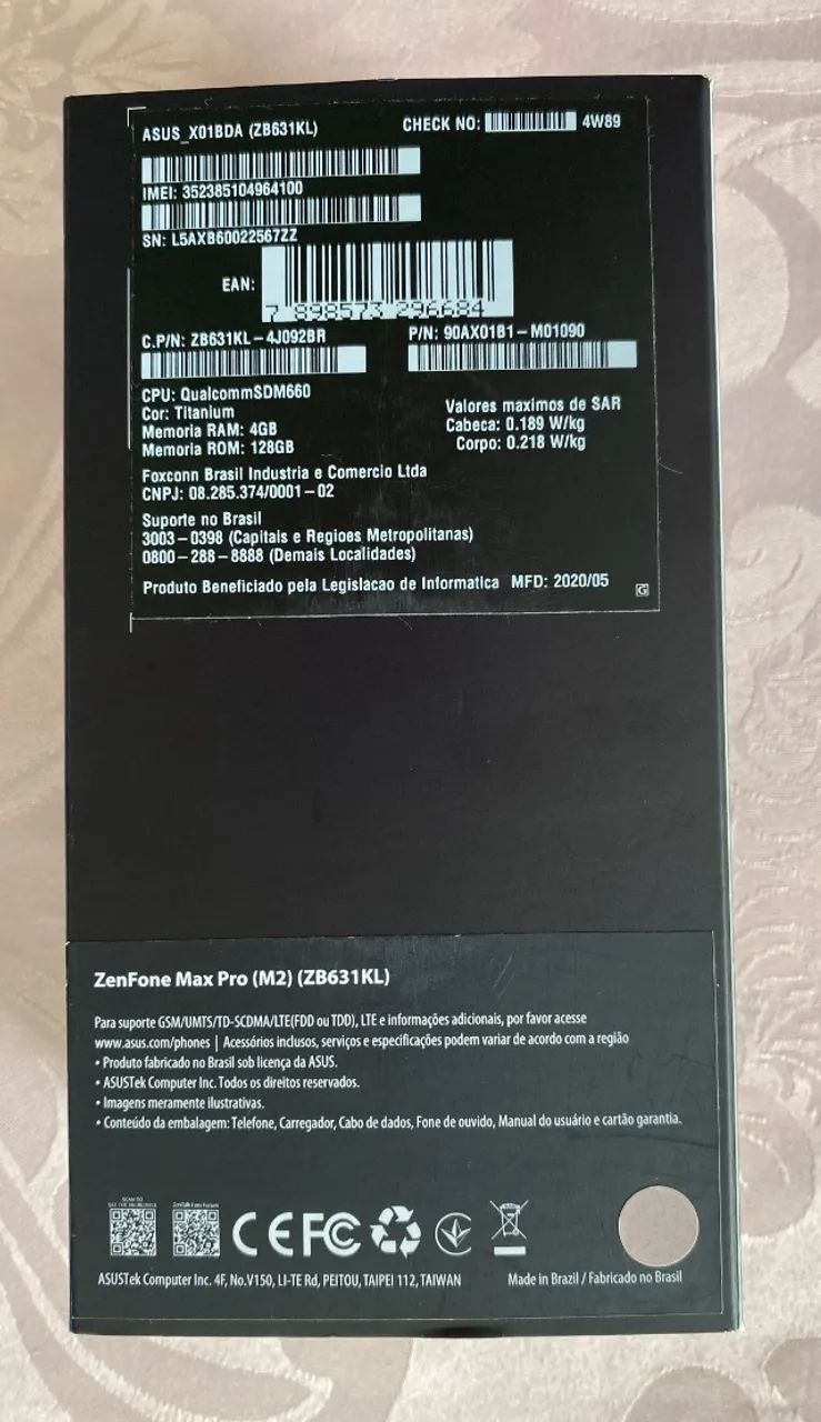 Celular ASUS Zenfone Max Pro M2 128GB - Foto 3